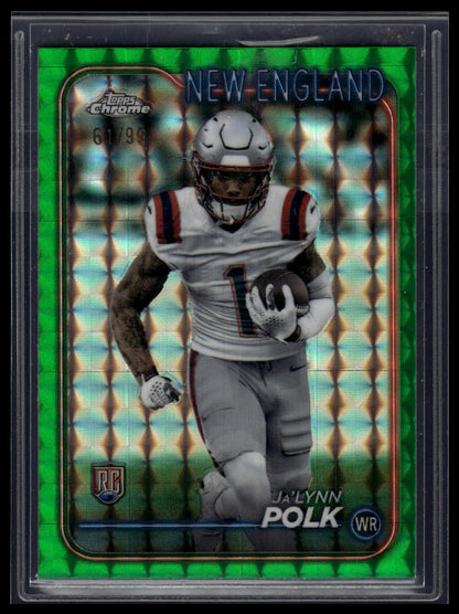 2024 Topps Chrome #220 Ja’Lynn Polk Green Geometric Refractor #/99