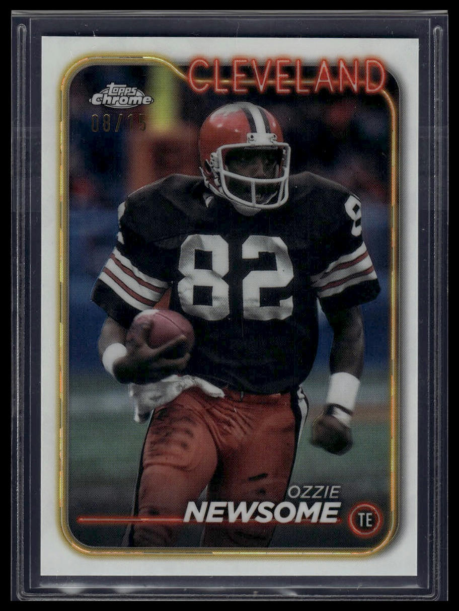 2024 Topps Chrome #31 Ozzie Newsome White Refractor #/15