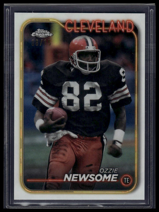 2024 Topps Chrome #31 Ozzie Newsome White Refractor #/15