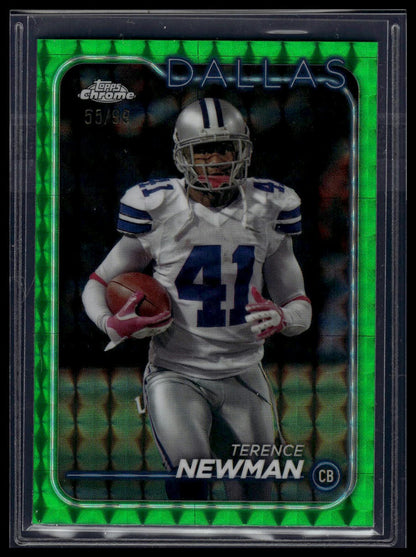 2024 Topps Chrome #53 Terence Newman Green Geometric Refractor #/99