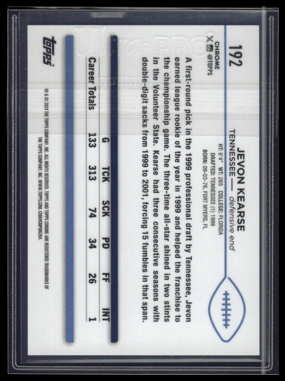 2024 Topps Chrome #192 Jevon Kearse White Geometric Refractor #/15