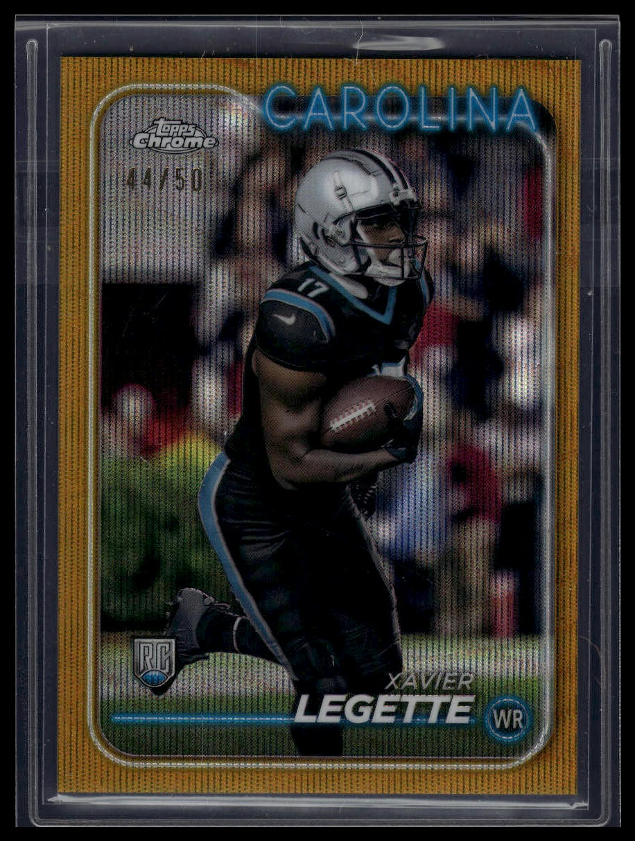 2024 Topps Chrome #211 Xavier Legette Gold Refractor #/50