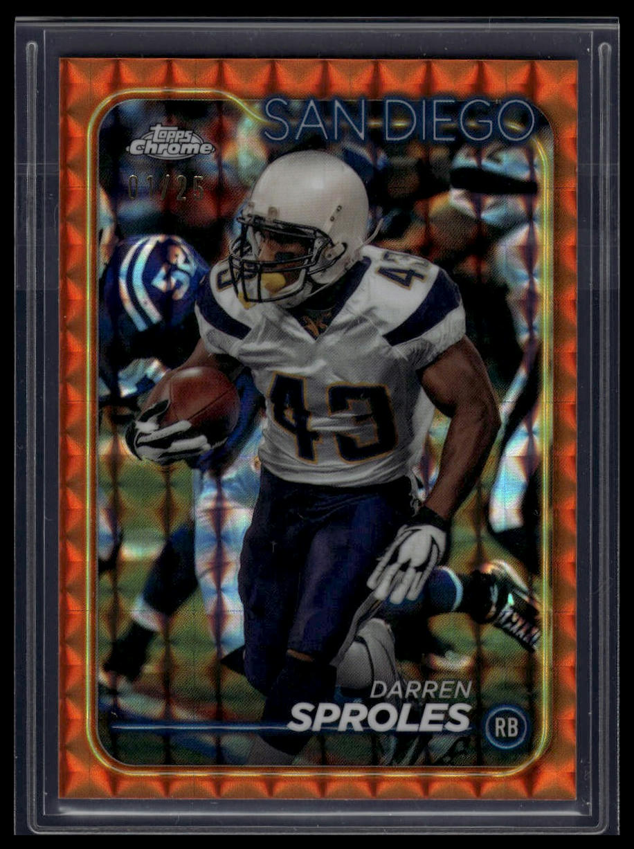2024 Topps Chrome #174 Darren Sproles Orange Geometric Refractor #/25