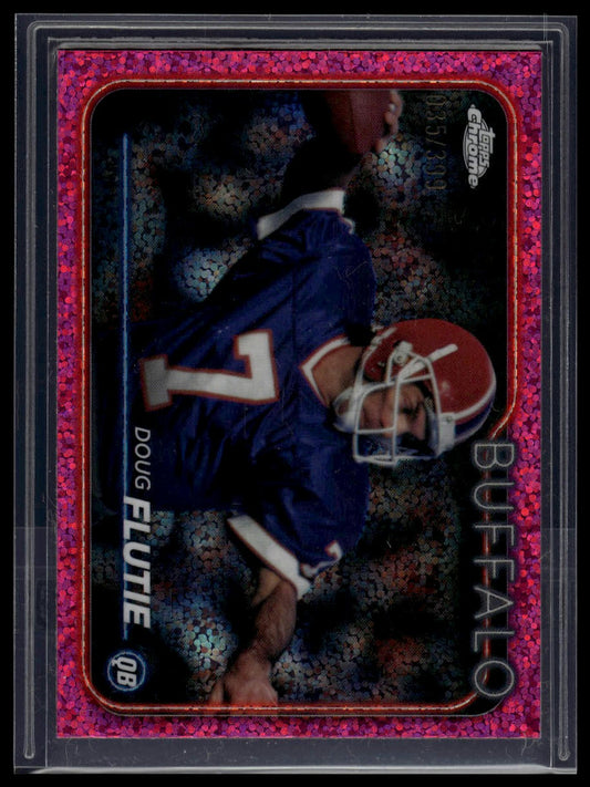 2024 Topps Chrome #10 Doug Flutie Magenta Speckle Refractor #/399