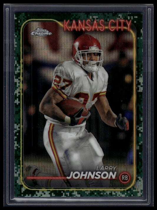 2024 Topps Chrome #99 Larry Johnson Camo Wave Refractor