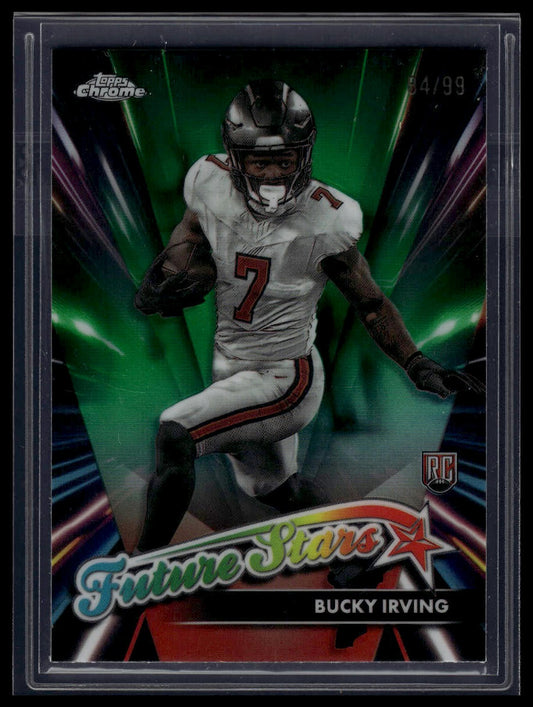 2024 Topps Chrome #FS-19 Bucky Irving Future Stars Green Refractor #/99