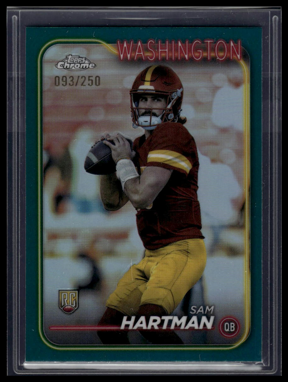2024 Topps Chrome #235 Sam Hartman Teal Refractor #/250