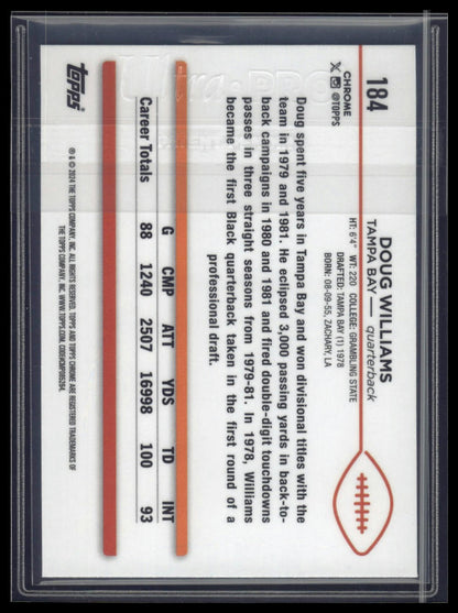 2024 Topps Chrome #184 Doug Williams Green Geometric Refractor #/99