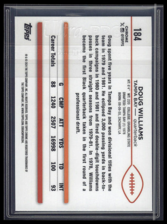 2024 Topps Chrome #184 Doug Williams Green Geometric Refractor #/99