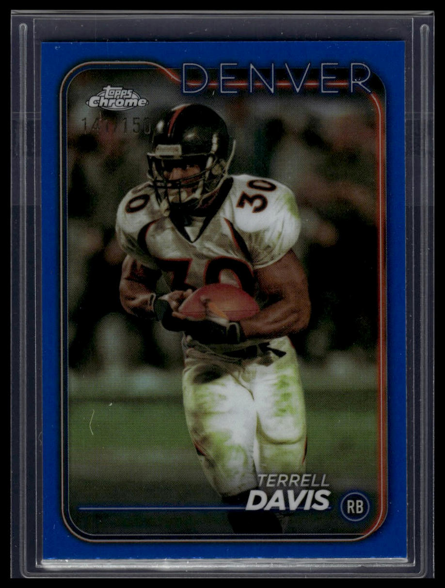 2024 Topps Chrome #60 Terrell Davis Blue Refractor #/150