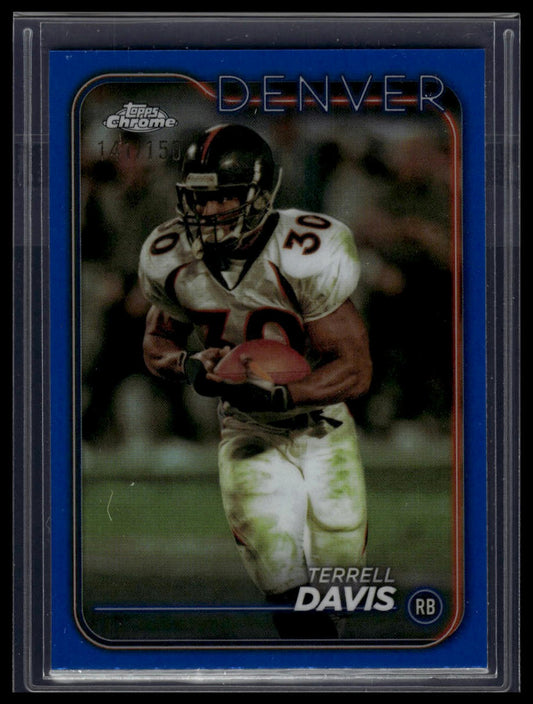 2024 Topps Chrome #60 Terrell Davis Blue Refractor #/150
