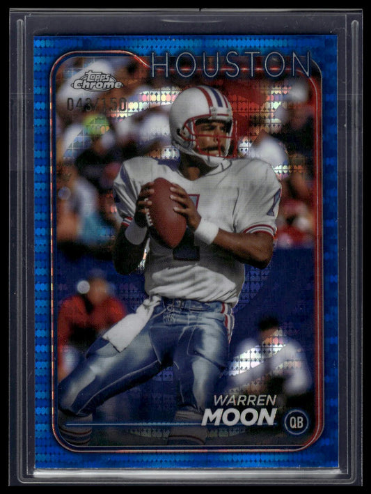 2024 Topps Chrome #187 Warren Moon Blue Sonar Refractor #/150