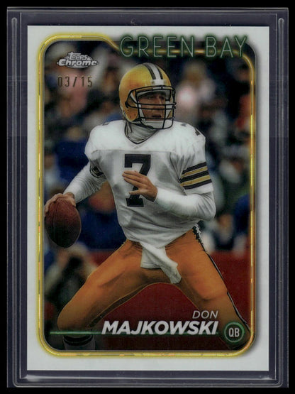 2024 Topps Chrome #77 Don Majkowski White Refractor #/15