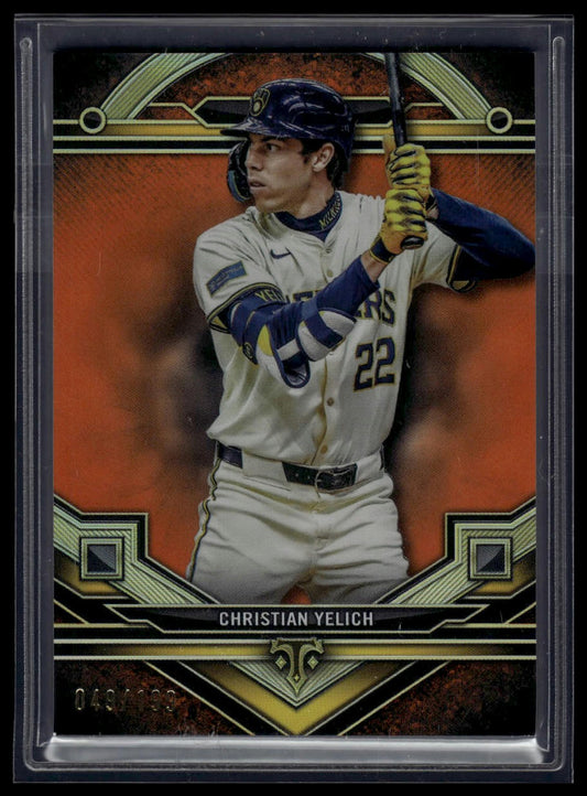2024 Topps Triple Threads #85 J.D. Martinez Amber #/199