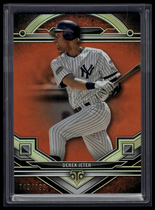 2024 Topps Triple Threads #185 Derek Jeter Amber #/199