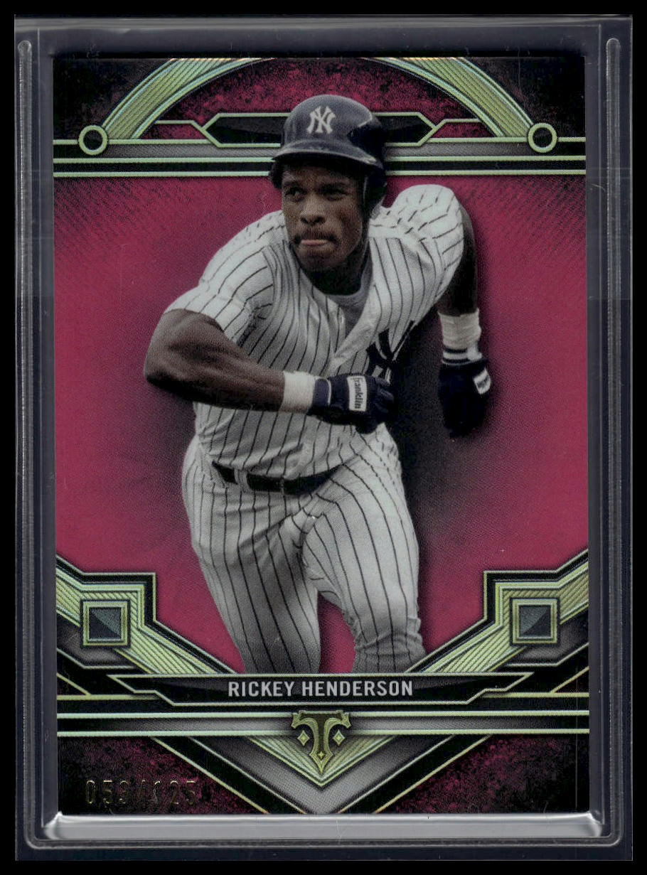 2024 Topps Triple Threads #144 Rickey Henderson Tourmaline #/125