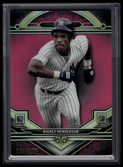2024 Topps Triple Threads #144 Rickey Henderson Tourmaline #/125