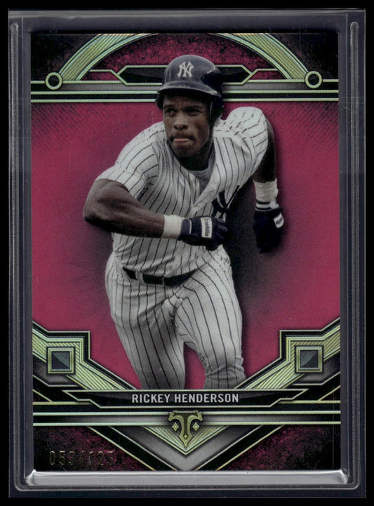 2024 Topps Triple Threads #144 Rickey Henderson Tourmaline #/125