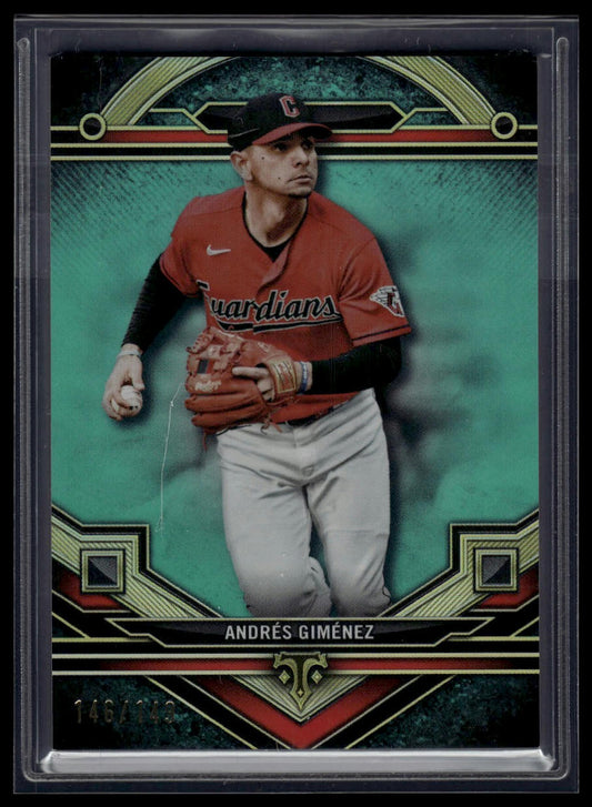2024 Topps Triple Threads #36 Andrés Giménez Aquamarine #/149