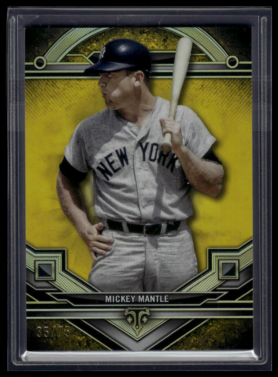 2024 Topps Triple Threads #7 Mickey Mantle Citrine #/75