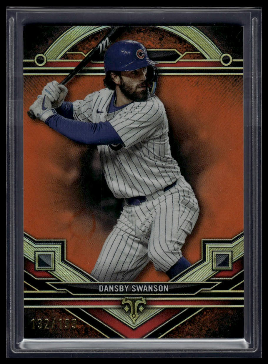 2024 Topps Triple Threads #65 Dansby Swanson Amber #/199