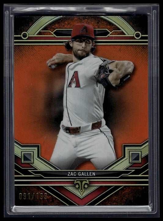 2024 Topps Triple Threads #9 Zac Gallen Amber #/199