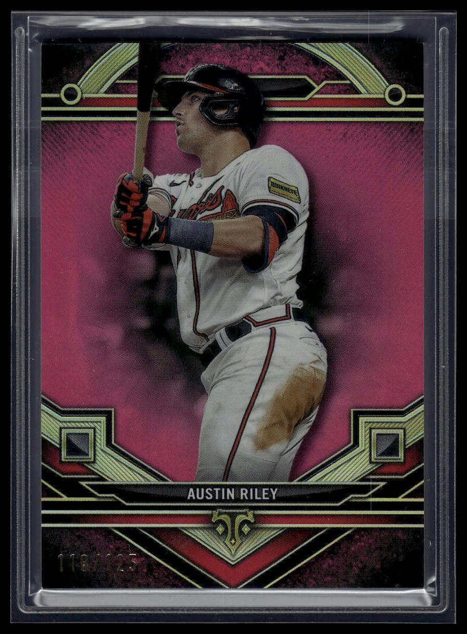 2024 Topps Triple Threads #84 Austin Riley Tourmaline #/125