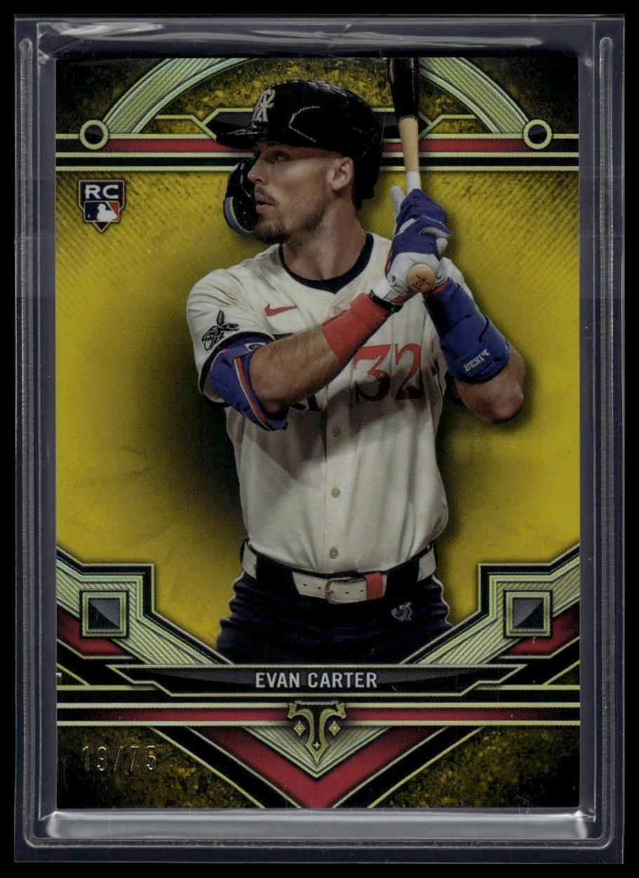 2024 Topps Triple Threads #195 Evan Carter Citrine #/75