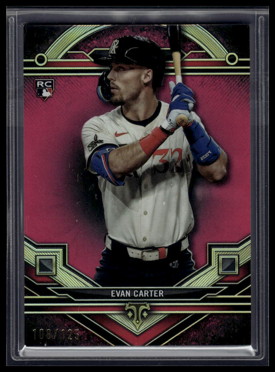 2024 Topps Triple Threads #195 Evan Carter Tourmaline #/125