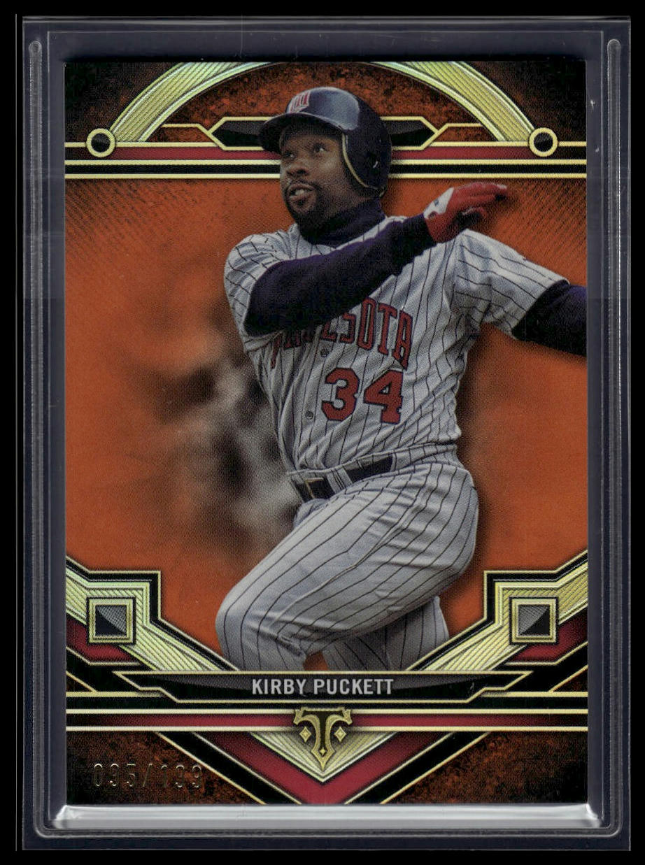 2024 Topps Triple Threads #120 Kirby Puckett Amber #/199