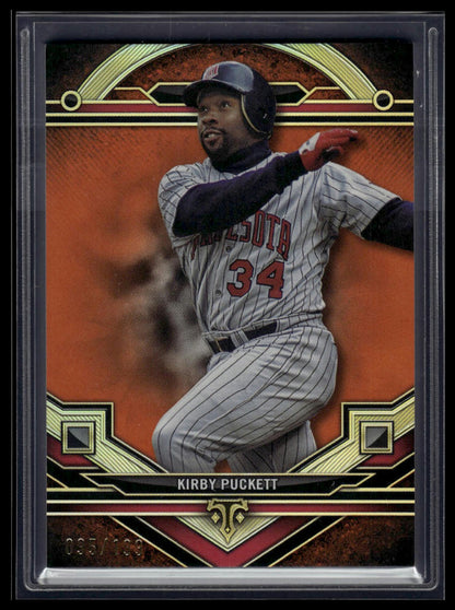 2024 Topps Triple Threads #120 Kirby Puckett Amber #/199