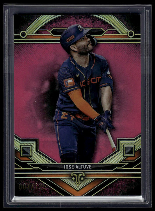 2024 Topps Triple Threads #168 Jose Altuve Tourmaline #/125