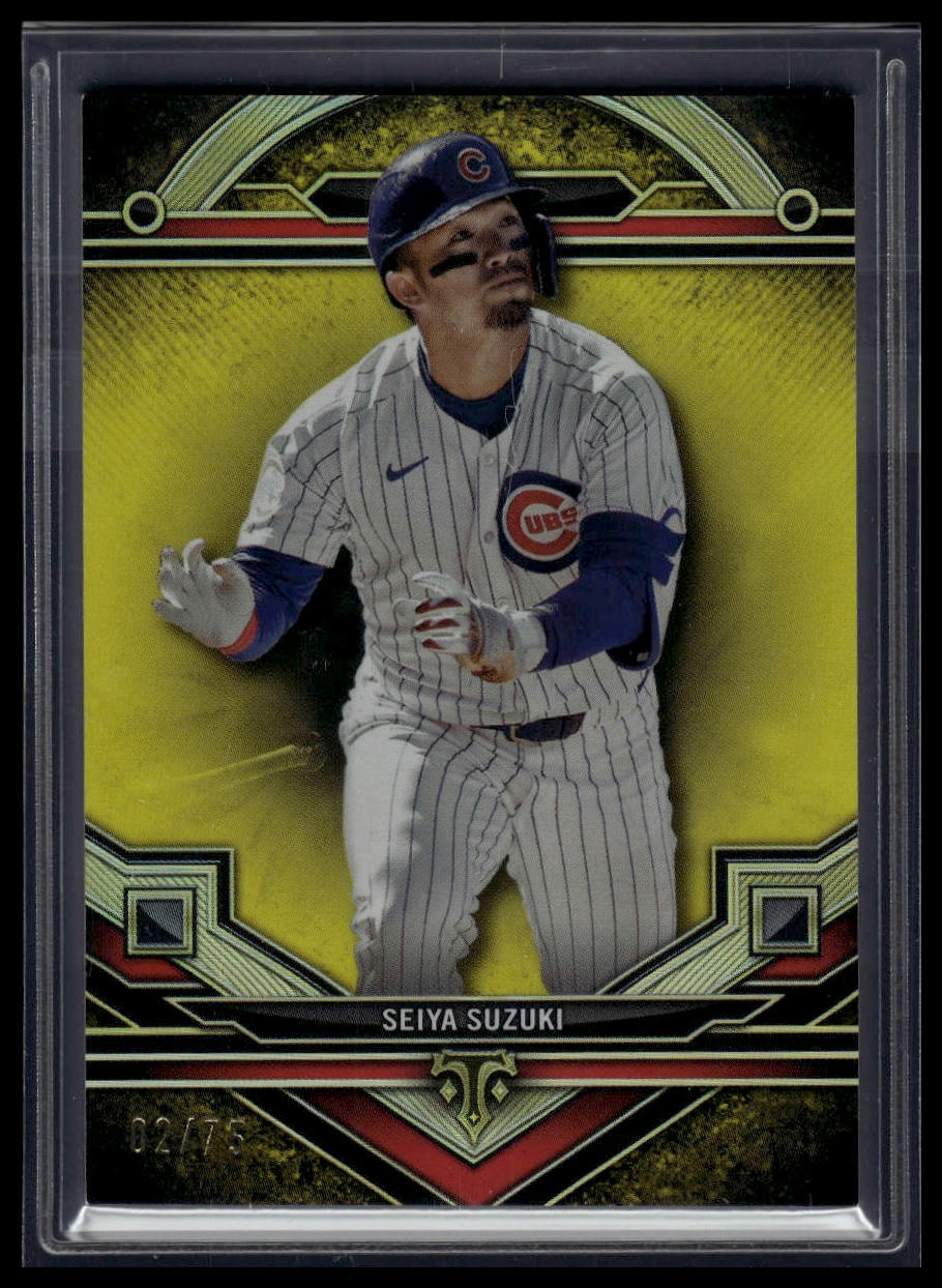 2024 Topps Triple Threads #175 Seiya Suzuki Citrine #/75