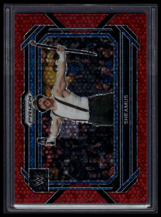 2023 Panini Prizm WWE #89 Sheamus Under Card Red #/99