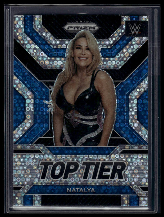 2023 Panini Prizm WWE #18 Natalya Top Tier Prizms Under Card