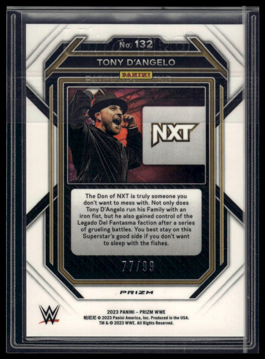 2023 Panini Prizm WWE #132 Tony D'Angelo Under Card Red /99