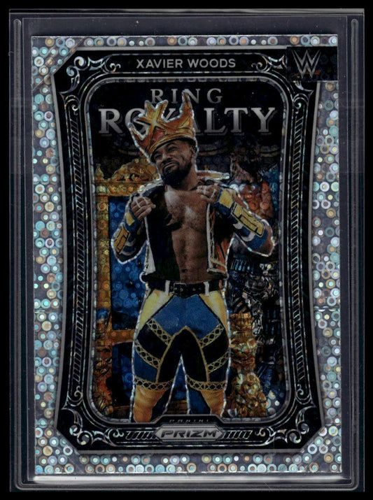 2023 Panini Prizm WWE #6 Xavier Woods Ring Royalty Prizms Under Card