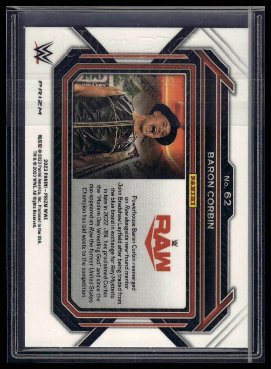 2023 Panini Prizm WWE #62 Baron Corbin Under Card