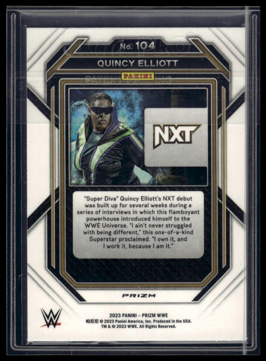 2023 Panini Prizm WWE #104 Quincy Elliott Under Card