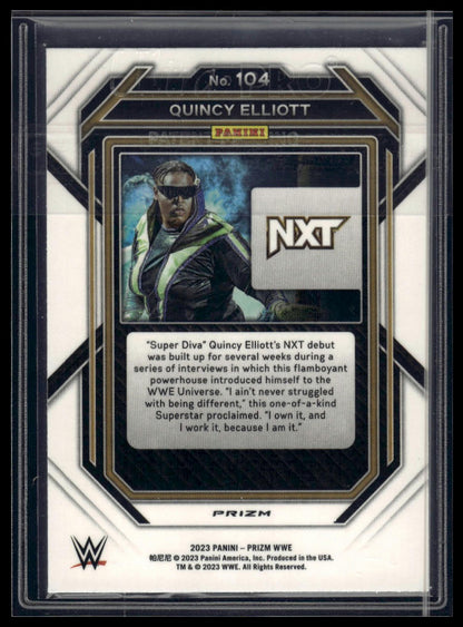 2023 Panini Prizm WWE #104 Quincy Elliott Under Card