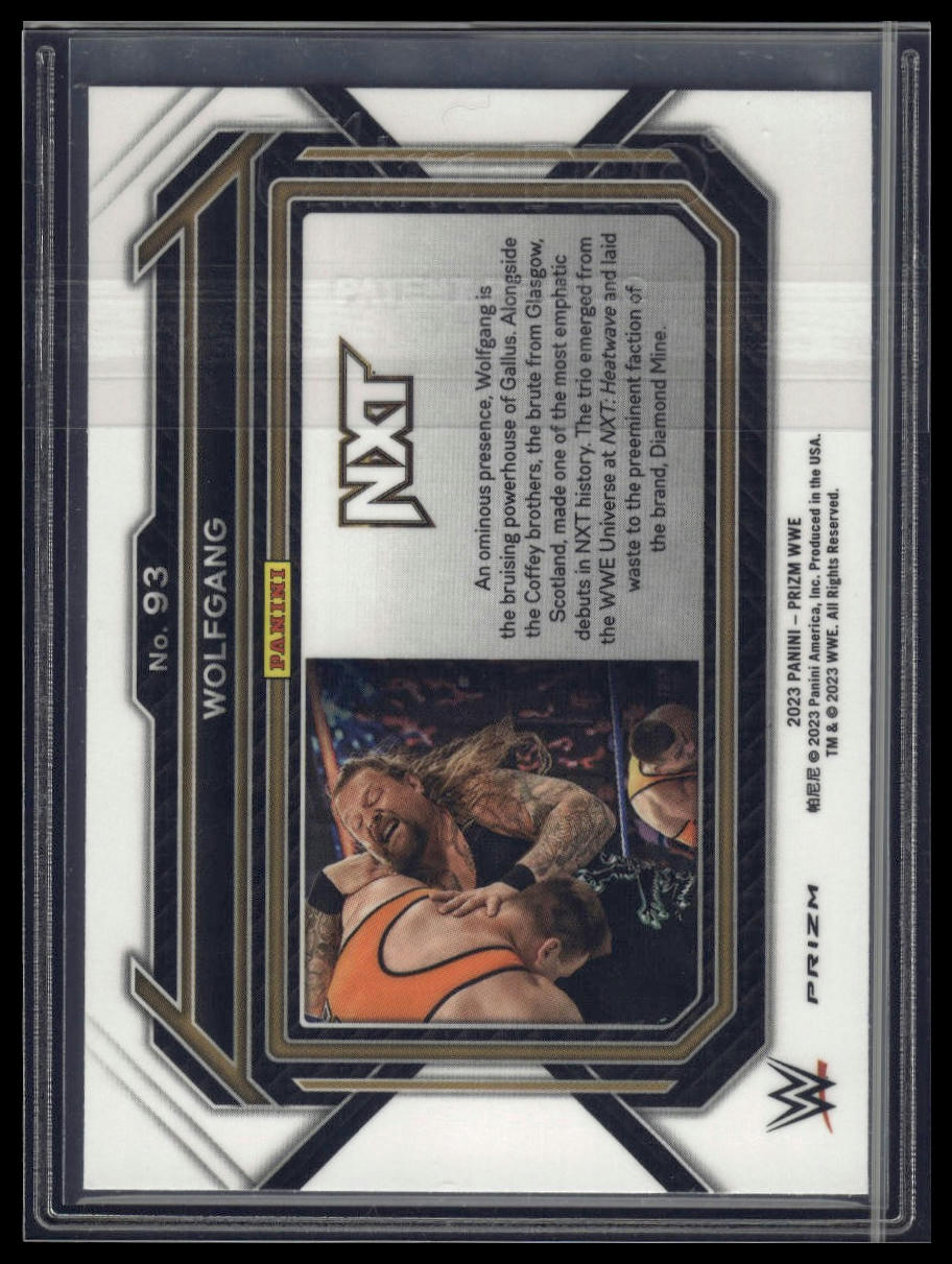 2023 Panini Prizm WWE #93 Wolfgang Under Card