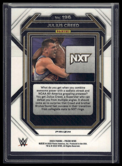 2023 Panini Prizm WWE #196 Julius Creed Ruby Wave