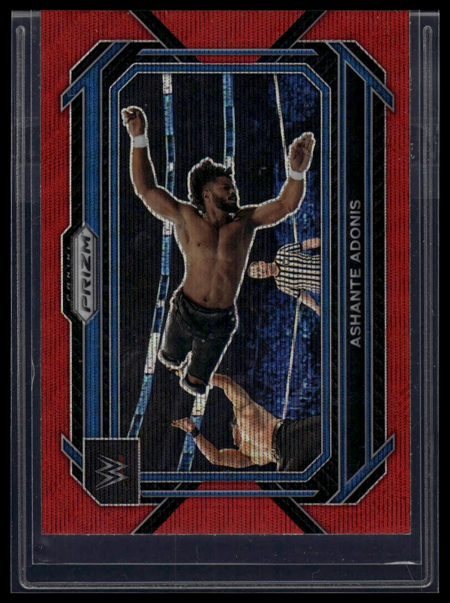 2023 Panini Prizm WWE #86 Ashante Adonis Ruby Wave