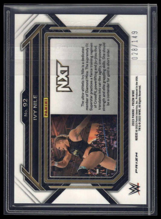 2023 Panini Prizm WWE #92 Ivy Nile Purple #/149