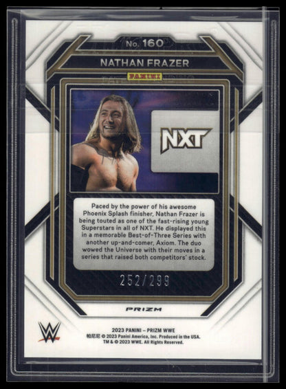 2023 Panini Prizm WWE #160 Nathan Frazer Red #/299