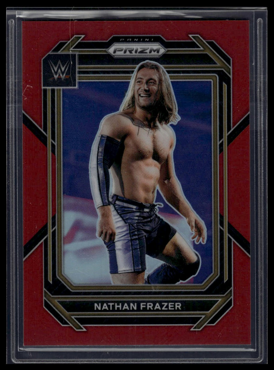 2023 Panini Prizm WWE #160 Nathan Frazer Red #/299