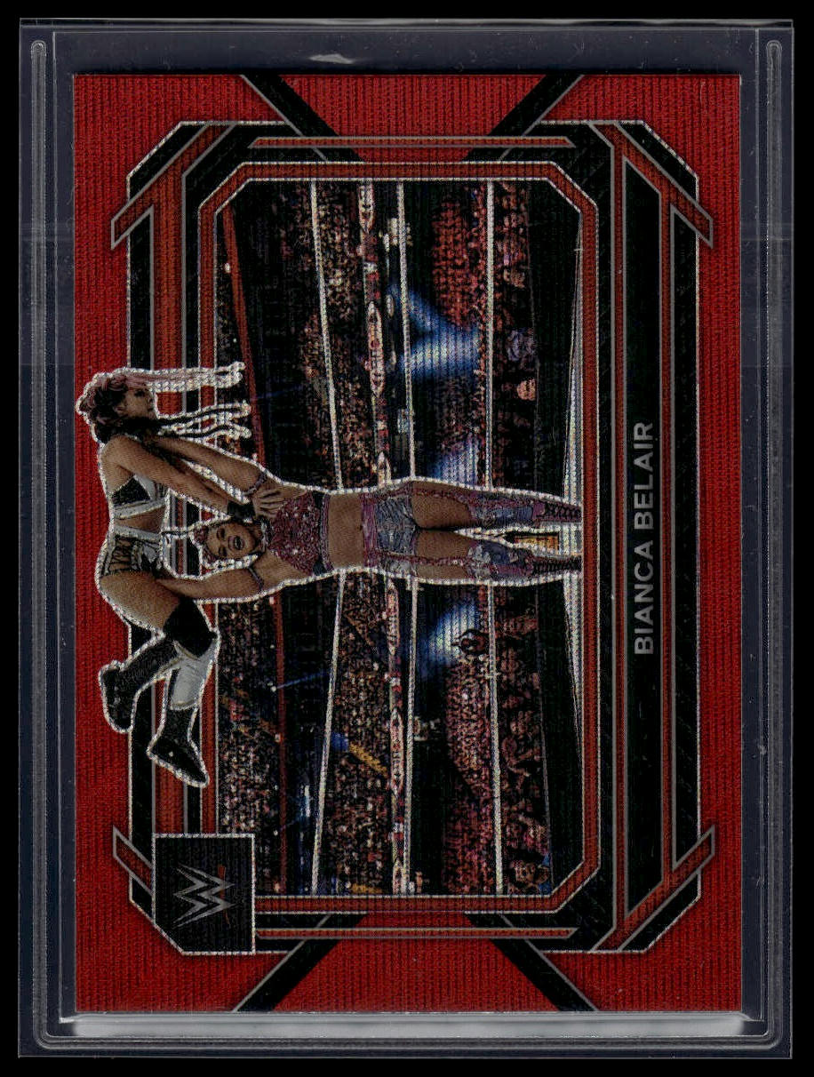 2023 Panini Prizm WWE #28 Bianca Belair Ruby Wave