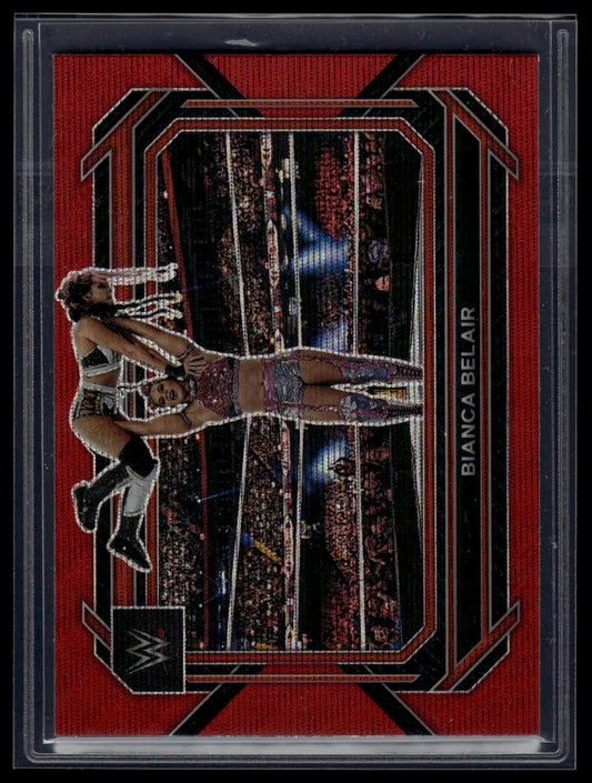 2023 Panini Prizm WWE #28 Bianca Belair Ruby Wave
