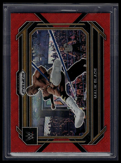 2023 Panini Prizm WWE #45 Malik Blade Ruby Wave