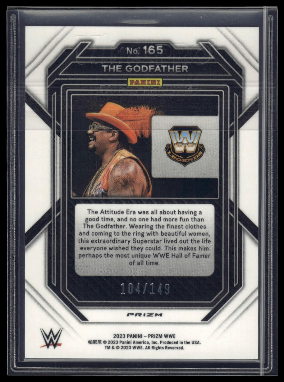 2023 Panini Prizm WWE #165 The Godfather Purple #/149